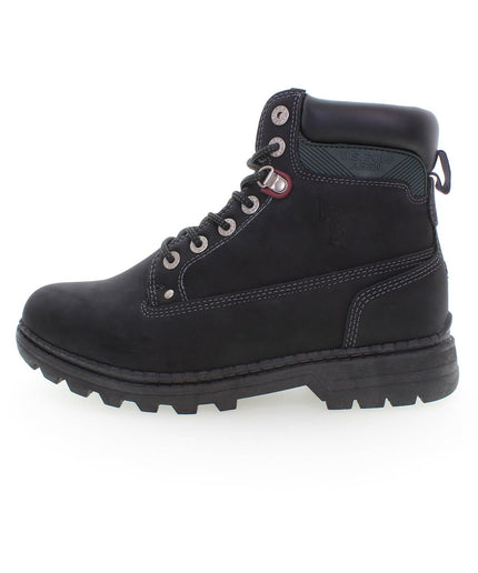 U.S. POLO ASSN. Black Polyester Men Boot