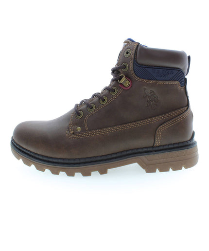 U.S. POLO ASSN. Brown Polyester Men Boot