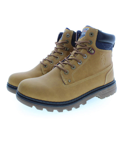 U.S. POLO ASSN. Beige Polyester Men Boot