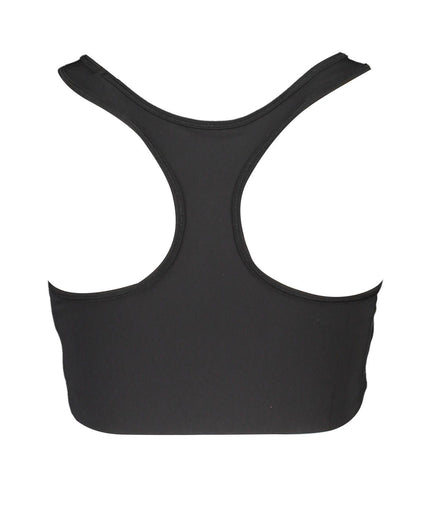 Fila Black Polyester Women Sports Bra