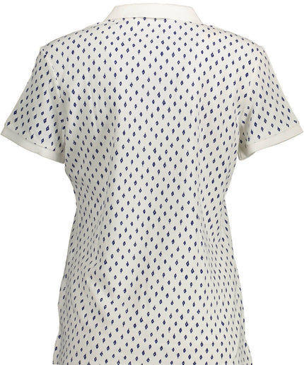 Gant White Cotton Women Polo Shirt