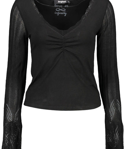 Desigual Black Viscose Women Sweater