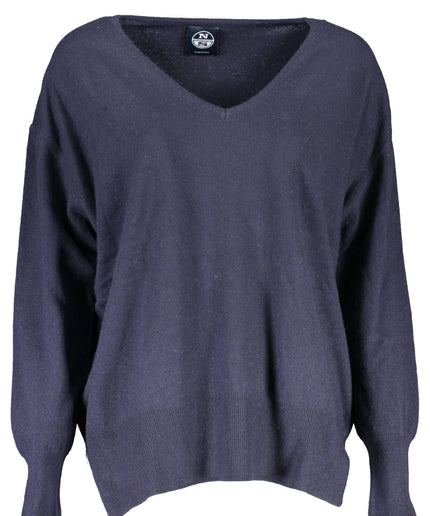 North Sails Blue Wool Women Sweater