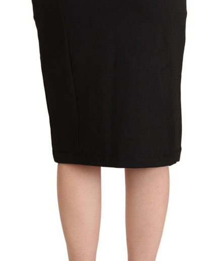 GF Ferre Chic Black Pencil Skirt Knee Length