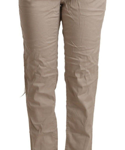 Acht Beige Mid Waist Tapered Pants