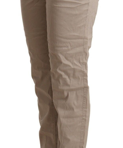 Acht Beige Mid Waist Tapered Pants