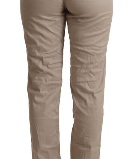 Acht Beige Mid Waist Tapered Pants