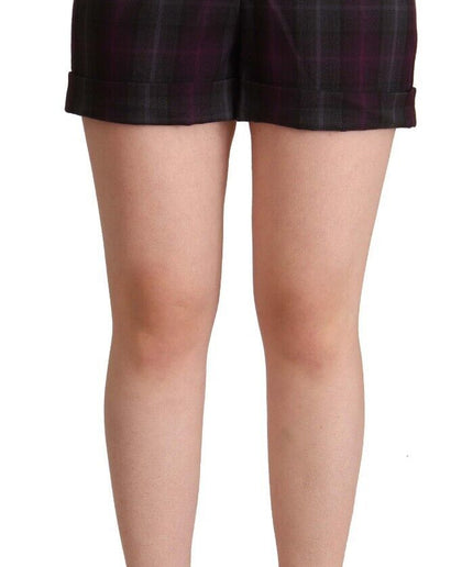 BENCIVENGA Multicolor Mid Waist Checkered Shorts