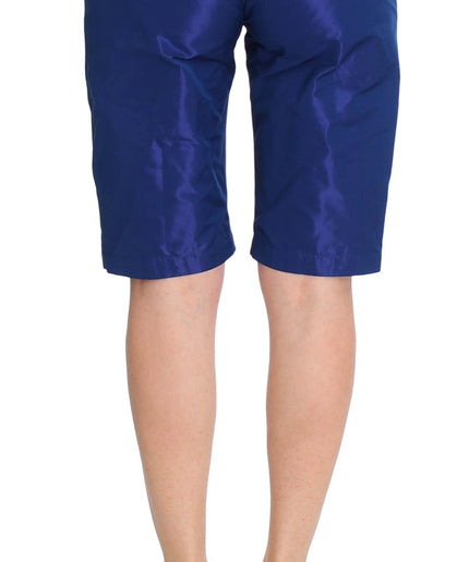 Ermanno Scervino Chic Blue Mid Waist Shorts