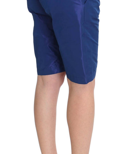 Ermanno Scervino Chic Blue Mid Waist Shorts