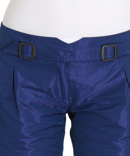 Ermanno Scervino Chic Blue Mid Waist Shorts