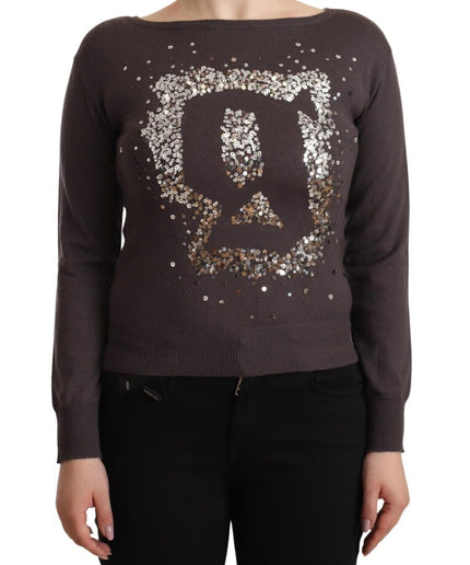 John Galliano Elegant Wool Long Sleeve Sweater