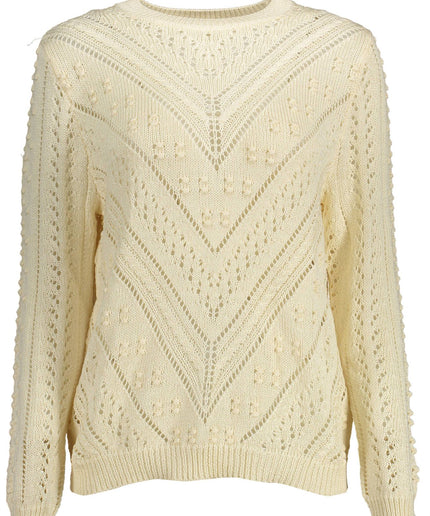 Kocca White Acrylic Women Sweater