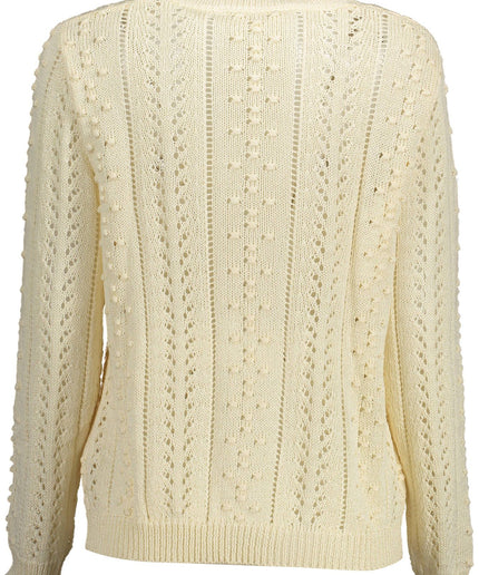 Kocca White Acrylic Women Sweater