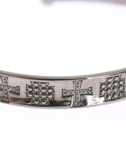 Nialaya Elegant Rhodium Silver Bangle