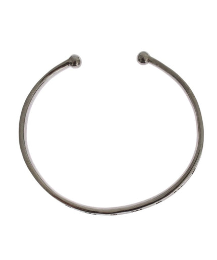 Nialaya Elegant Rhodium Silver Bangle