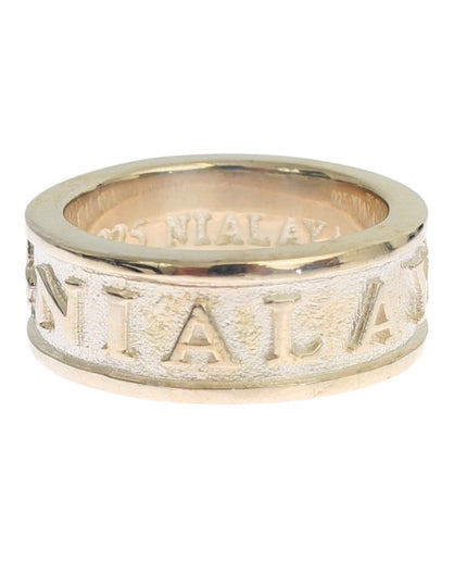 Nialaya Silver Splendor Sterling Ring for Men