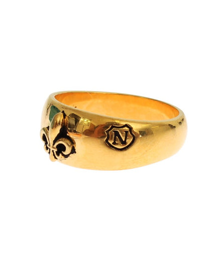 Nialaya Exclusive Gold-Plated Men's Ring