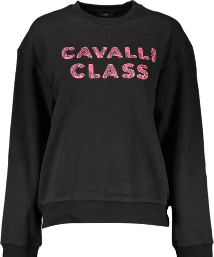 Cavalli Class Black Cotton Women Sweater