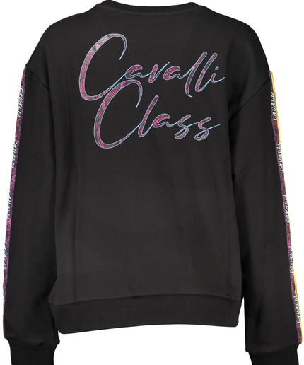 Cavalli Class Black Cotton Women Sweater