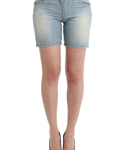 Chic Blue Denim Shorts - Ermanno Scervino