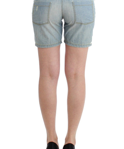 Chic Blue Denim Shorts - Ermanno Scervino