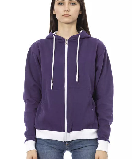 Baldinini Trend Purple Cotton Women Sweater