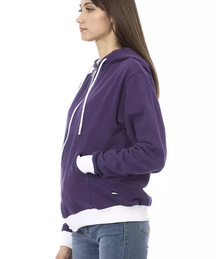 Baldinini Trend Purple Cotton Women Sweater