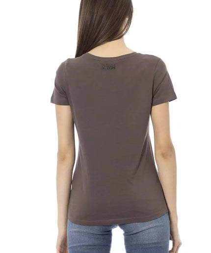 Trussardi Action Brown Cotton Women Top