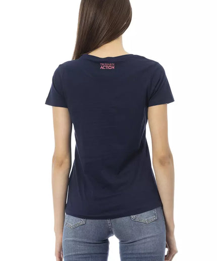 Trussardi Action Blue Cotton Women Top