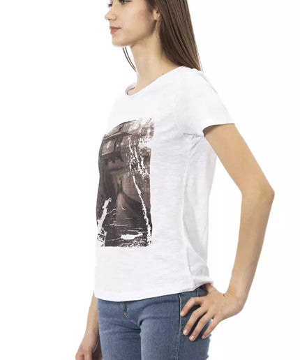 Trussardi Action White Cotton Women Top