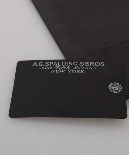 A.G. Spalding & Bros Elegant Leather Passport Wallet - Sleek Travel Essential