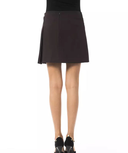 BYBLOS Brown Polyester Women Skirt