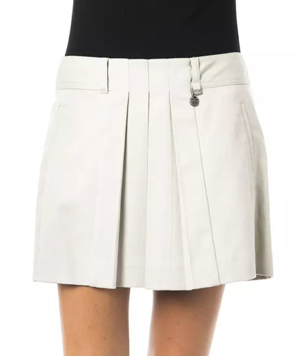 BYBLOS Gray Cotton Women Skirt