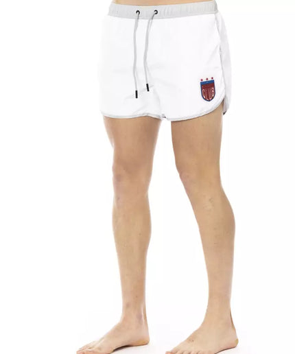 Bikkembergs White Polyester Men Swim Short