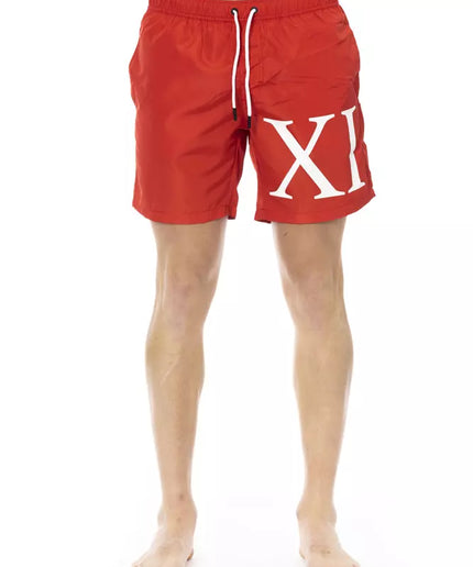 Bikkembergs Red Polyester Men Swim Short