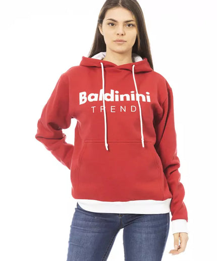 Baldinini Trend Red Cotton Women's Hoodie