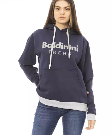 Baldinini Trend Blue Cotton Women Sweater