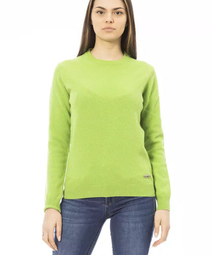 Baldinini Trend Green Wool Women Sweater