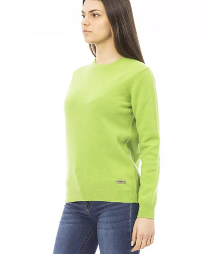 Baldinini Trend Green Wool Women Sweater