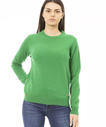 Baldinini Trend Green Wool Women Sweater