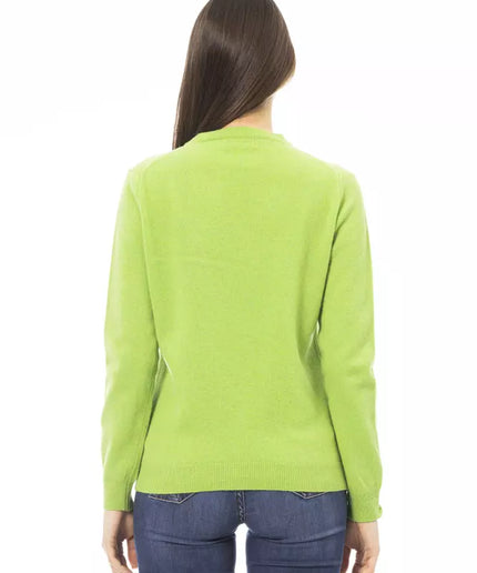 Baldinini Trend Green Wool Women Sweater