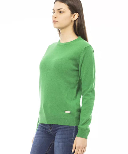 Baldinini Trend Green Wool Women Sweater