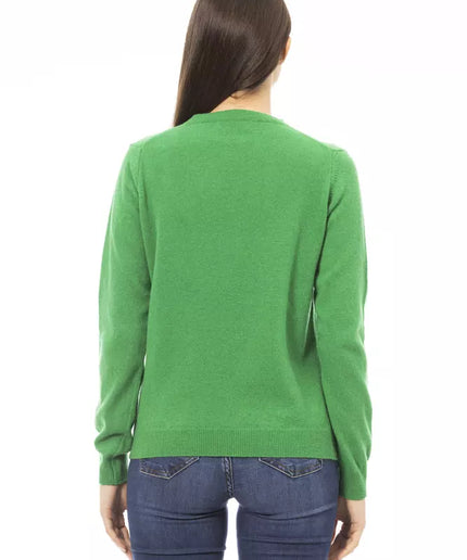 Baldinini Trend Green Wool Women Sweater