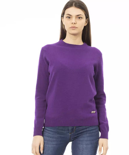 Baldinini Trend Purple Wool Women Sweater