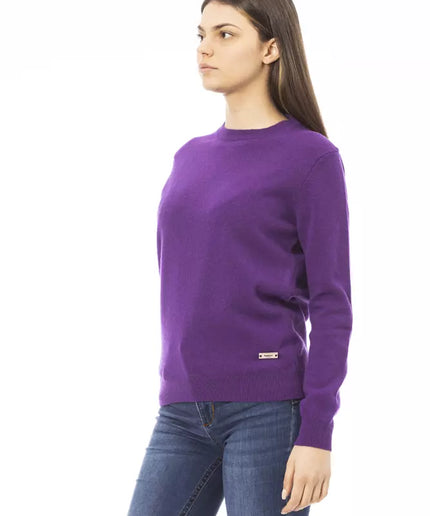 Baldinini Trend Purple Wool Women Sweater