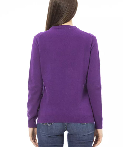 Baldinini Trend Purple Wool Women Sweater