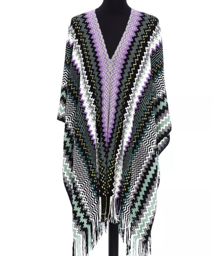 Missoni Multicolor Wool Women Poncho