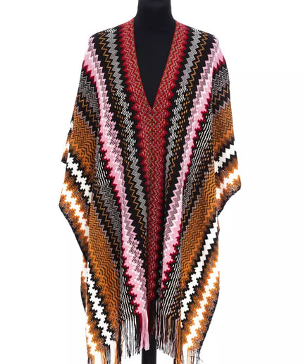 Missoni Multicolor Wool Women Poncho