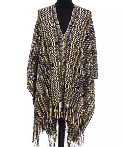 Missoni Multicolor Wool Women Poncho